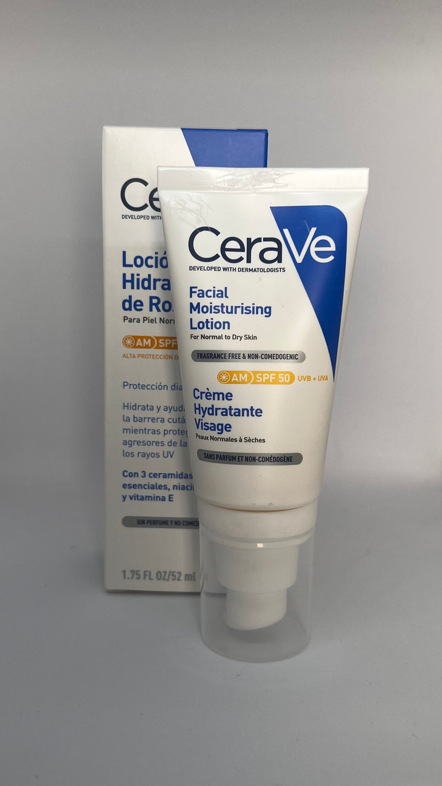 Loção Facial Hidratante SPF 50 - CeraVe